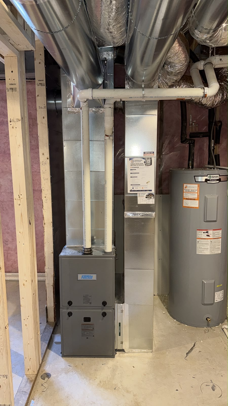 HVAC mechanical room furnace upgrade completed by Tempracore